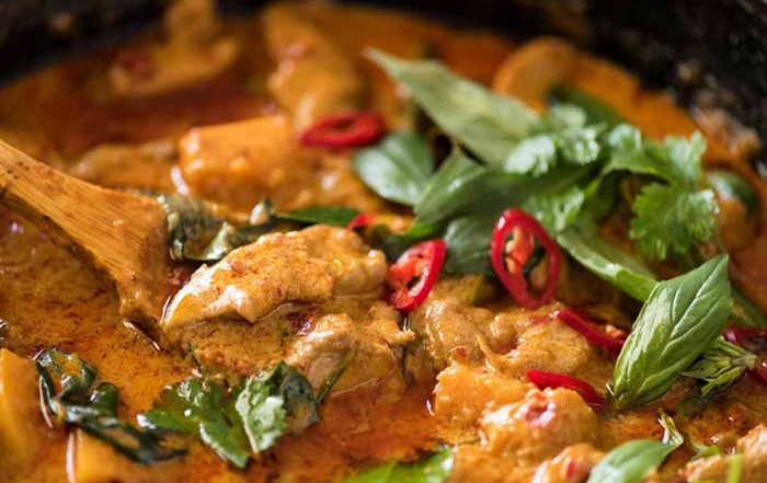marijuana infused thai red curry chicken